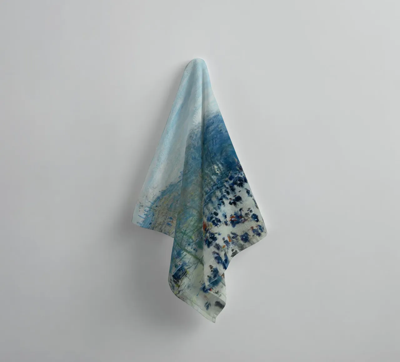Boulevard des Capucines (c. 1873–1874) by Claude Monet towel by Monet Art Prints