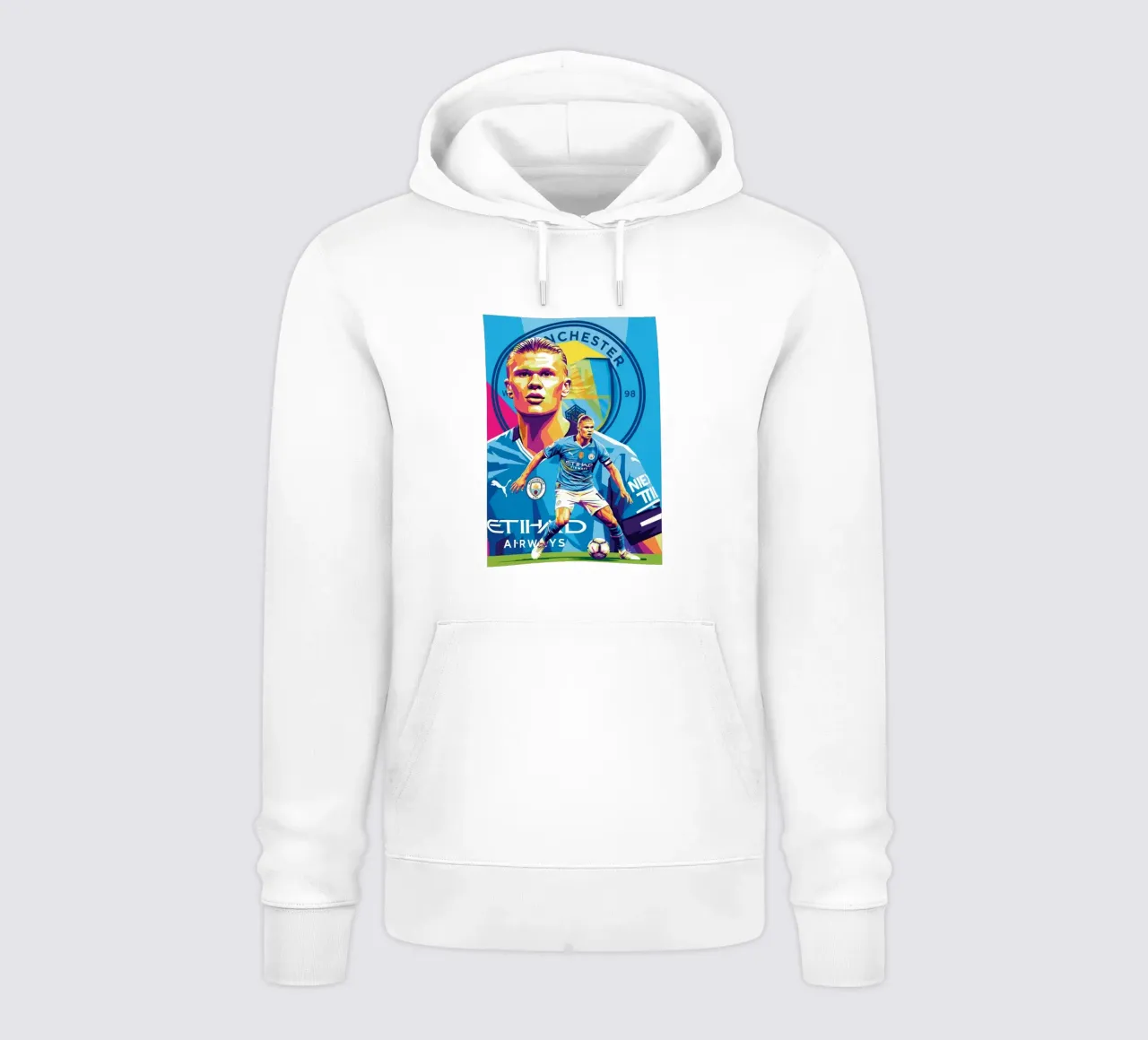Erling Haaland- WPAP art style (2) felpa con cappuccio da Hantamrata
