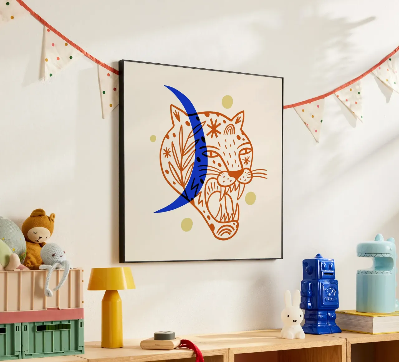 Boho Tiger No 02 alluminio dibond da treechild