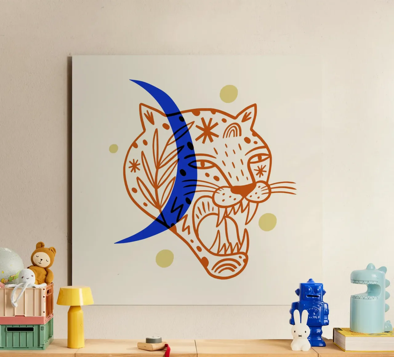 Boho Tiger No 02 alluminio dibond da treechild