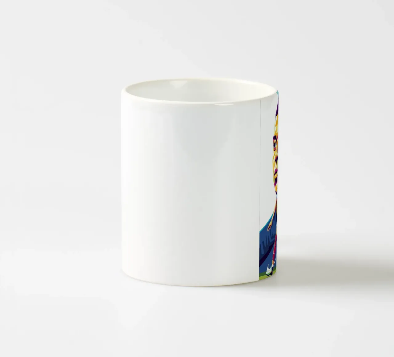 Kylian Mbappe - WPAP art style (1) tazza in ceramica da Hantamrata