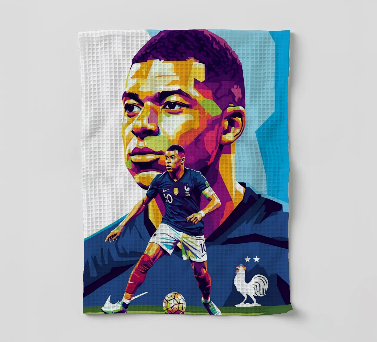 Kylian Mbappe - WPAP art style (1) canovaccio da cucina da Hantamrata