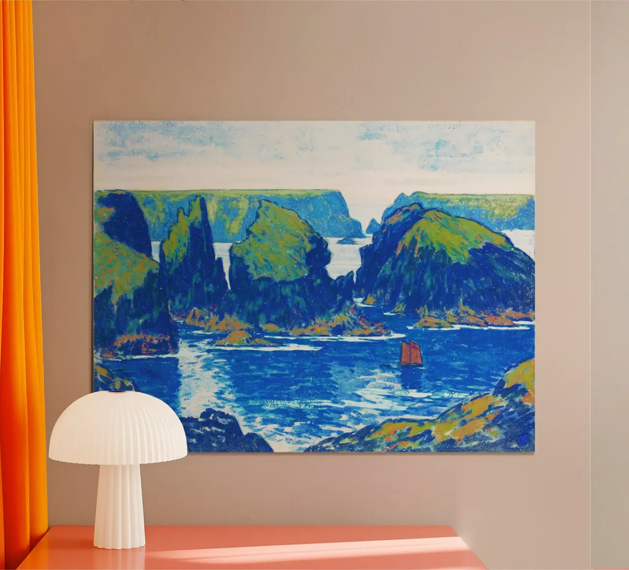 Belle-Île, Goulphar by Jean-Francis Auburtin i hahnemühle by Venus Art