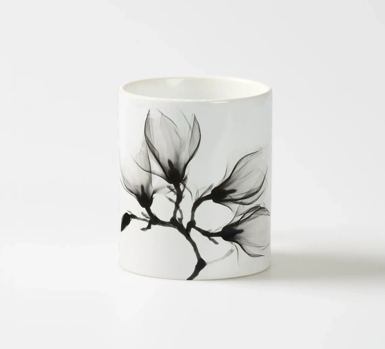 Magnolia Branch with Four Flowers (ca. 1910–1925) ceramic mug by Venus Art