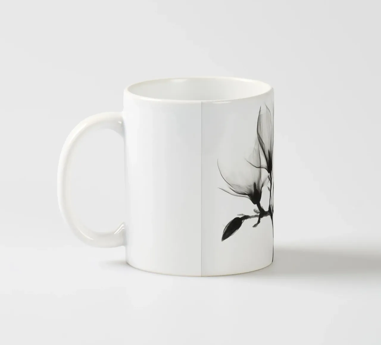 Magnolia Branch with Four Flowers (ca. 1910–1925) ceramic mug by Venus Art
