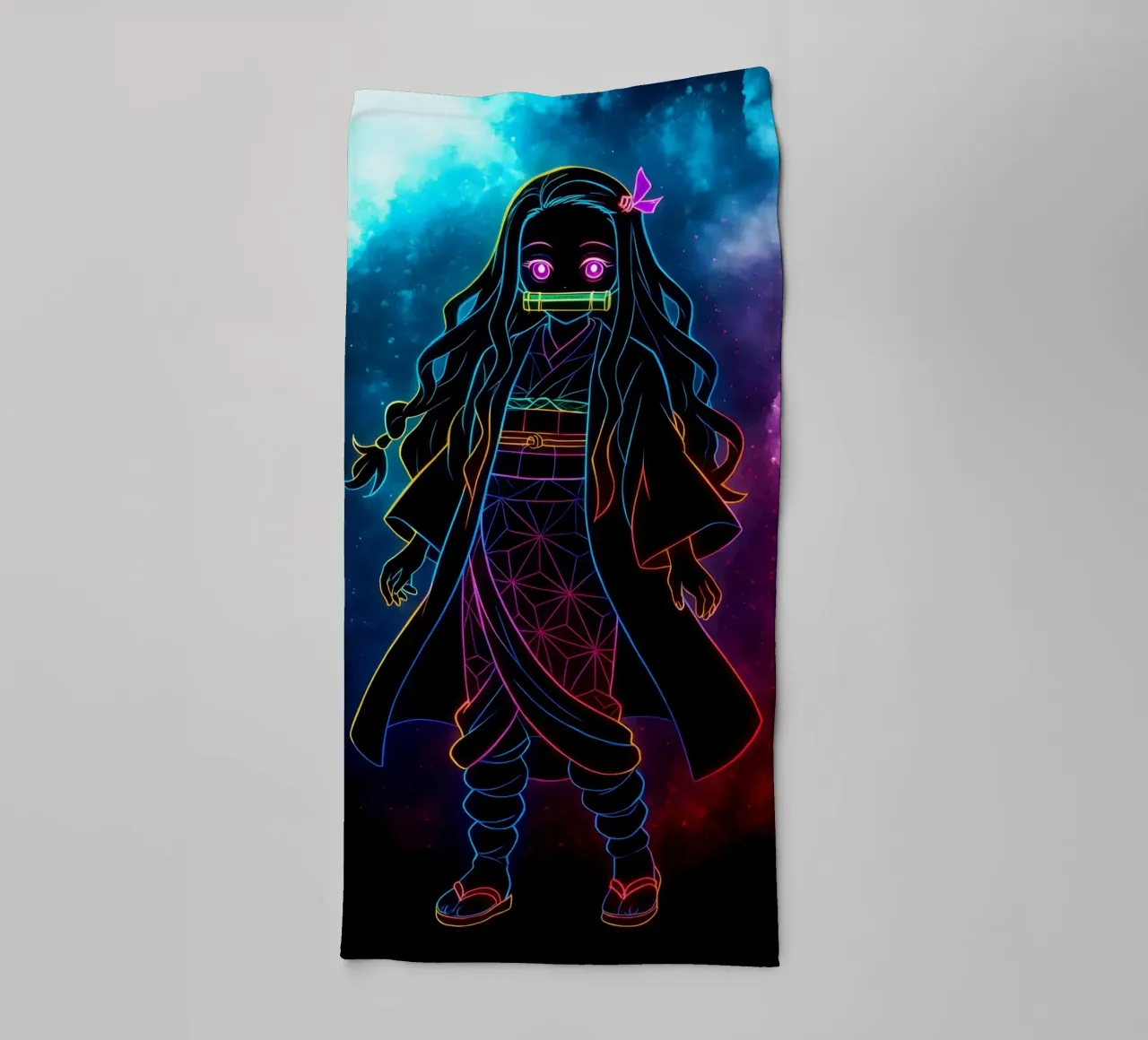 Soul Of Demon slayer Kamado Nezuko towel by DGSoulheroes