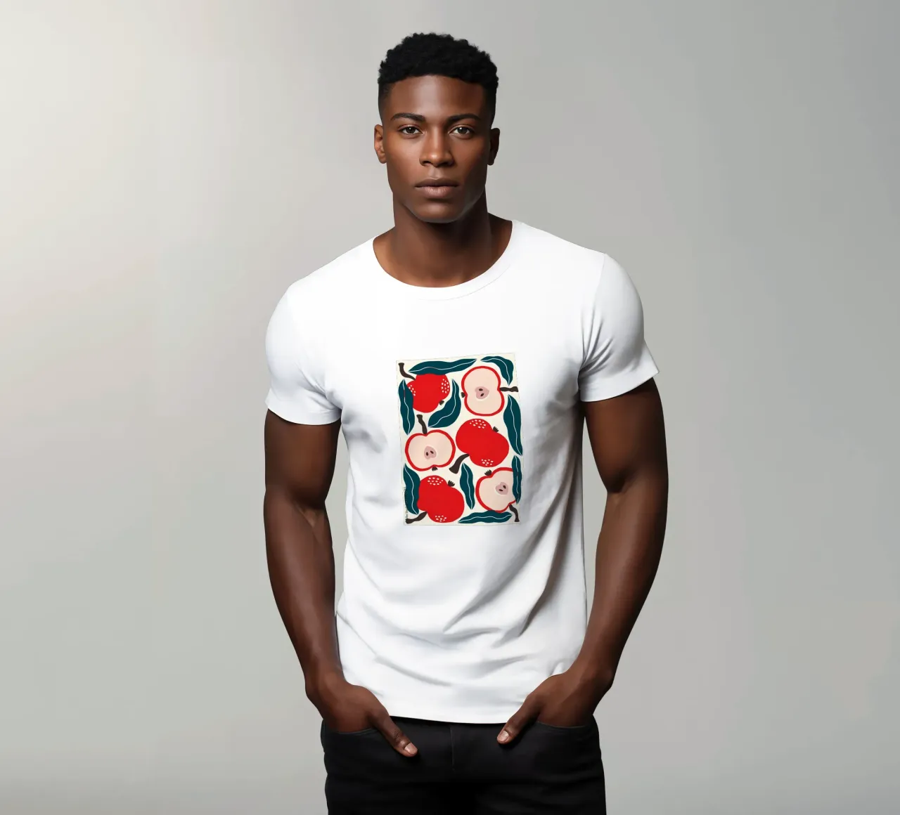 Mele e foglie t-shirt da Haleigh