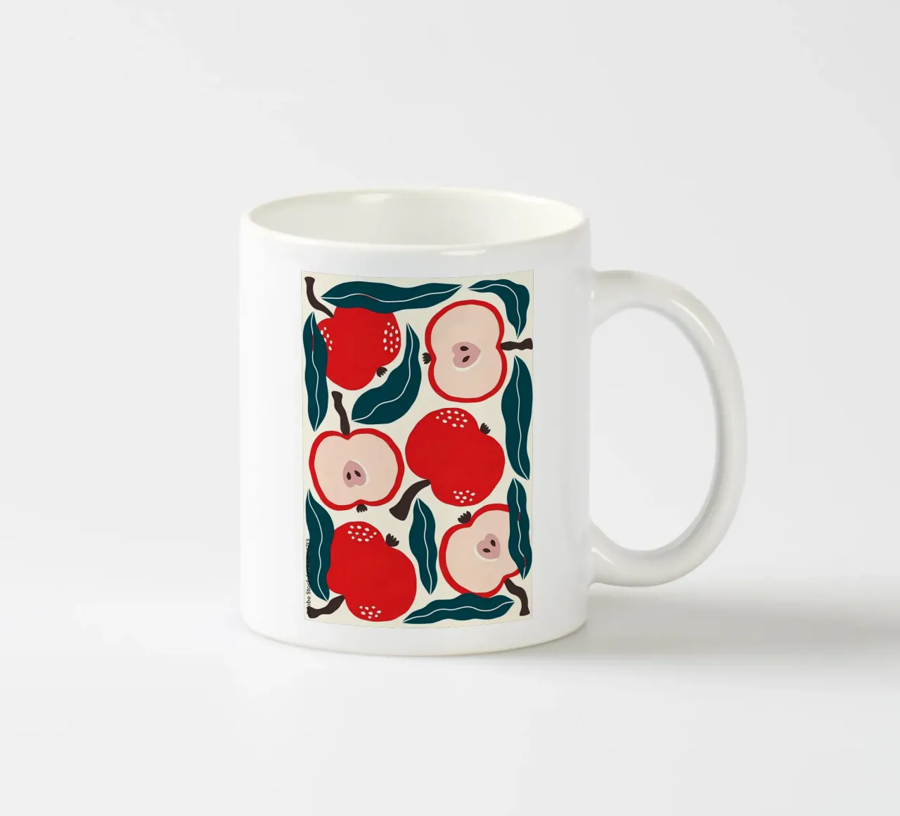 Mele e foglie tazza in ceramica da Haleigh