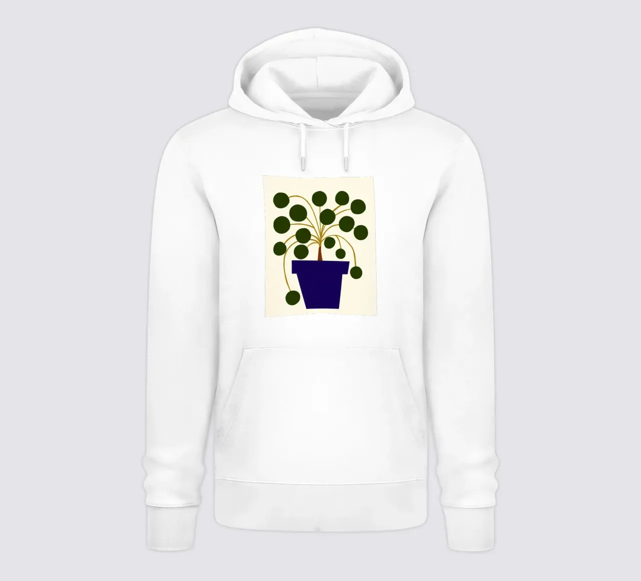 Botanico astratto felpa con cappuccio da Haleigh