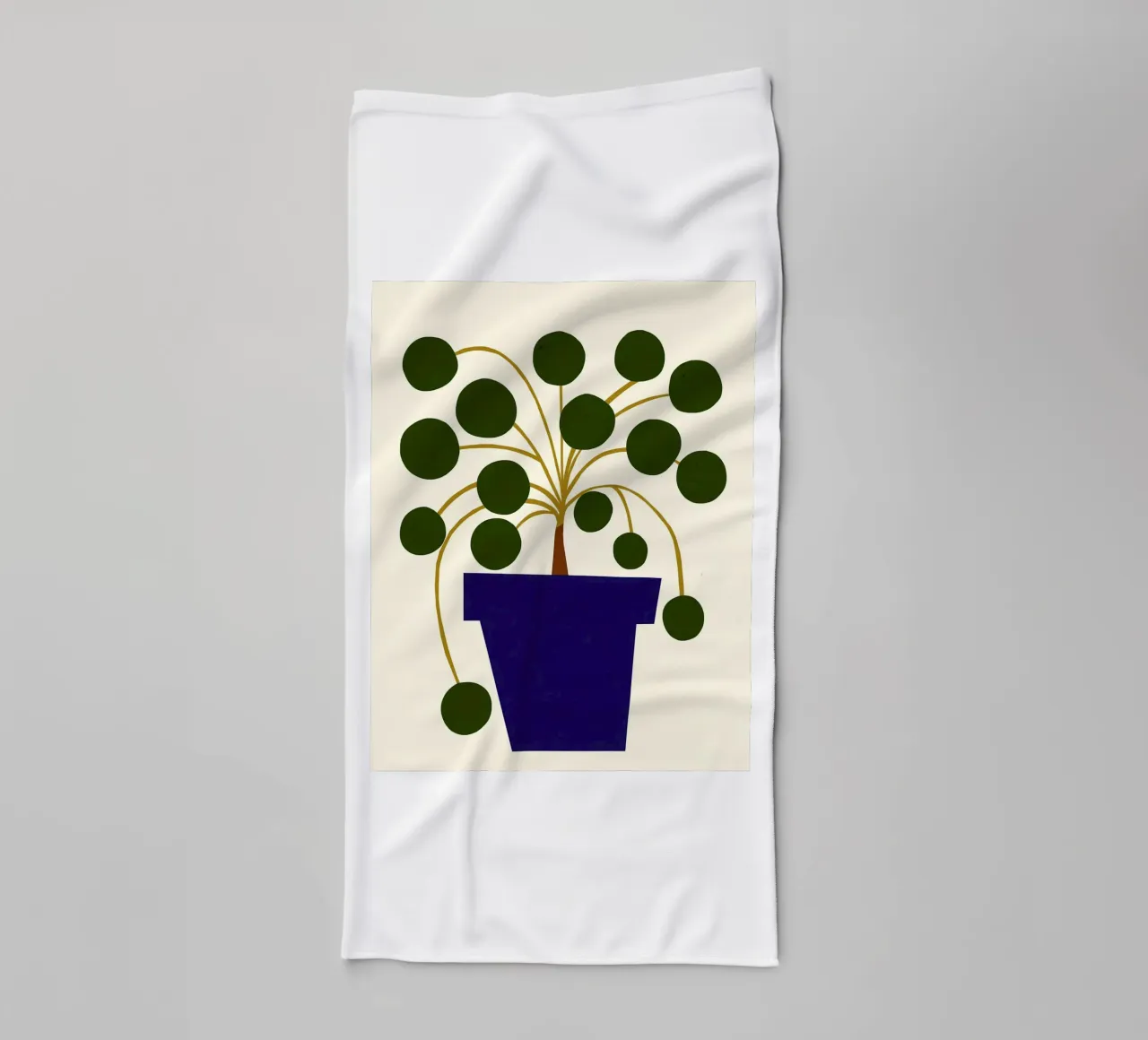 Abstract Botanical towel by Haleigh