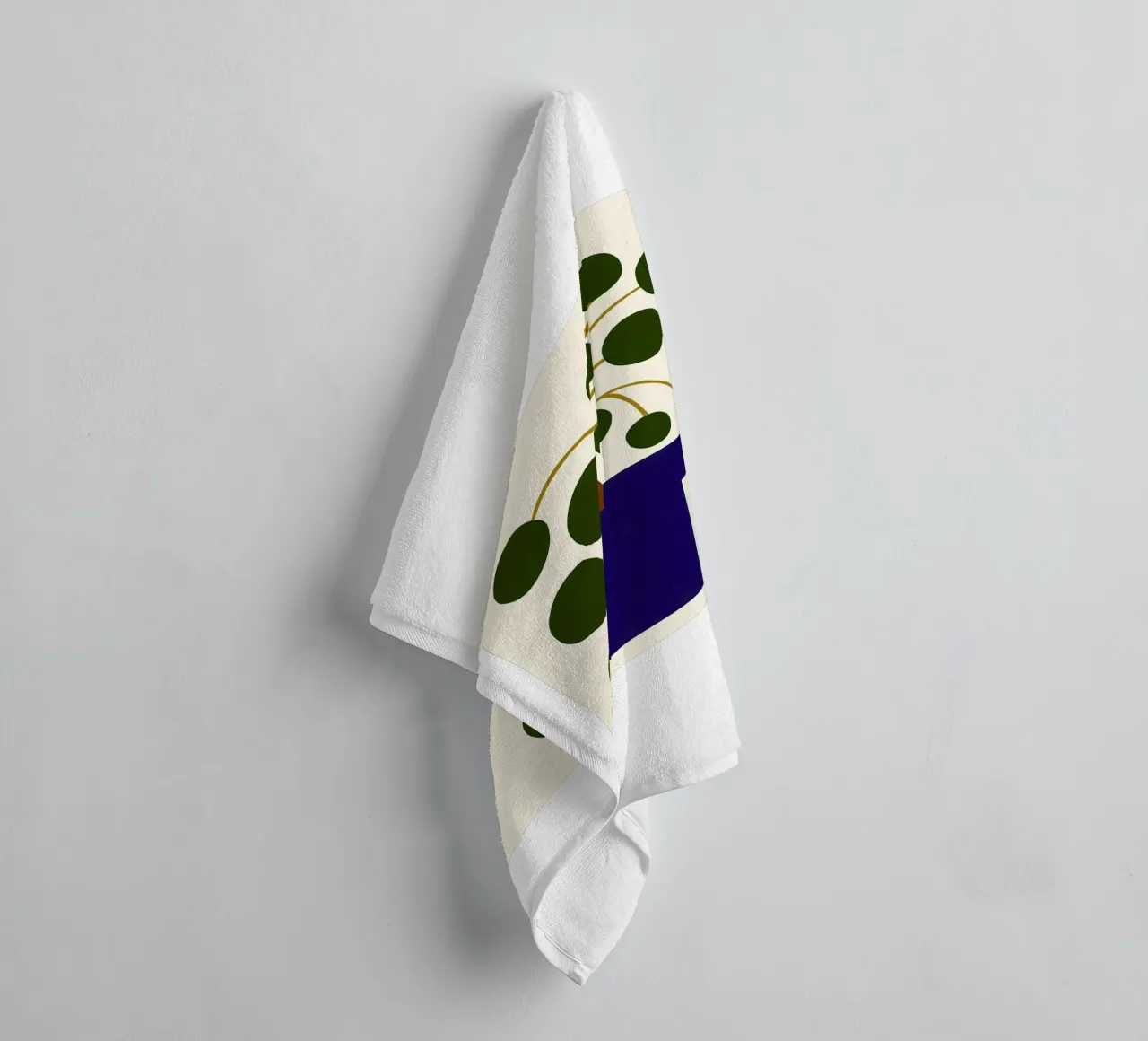 Abstract Botanical towel by Haleigh