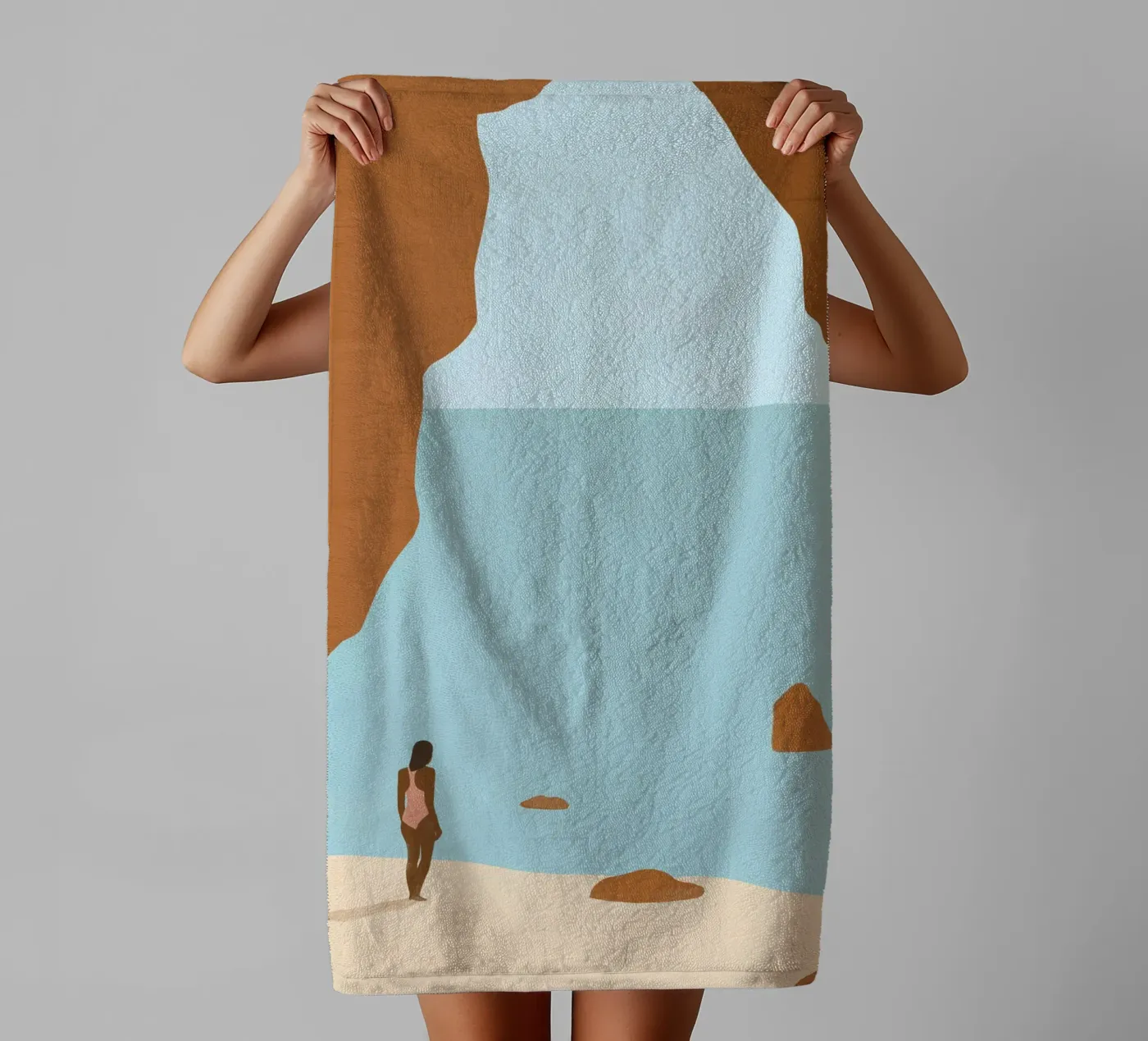 Rotskust badhanddoek van Katinka Reinke