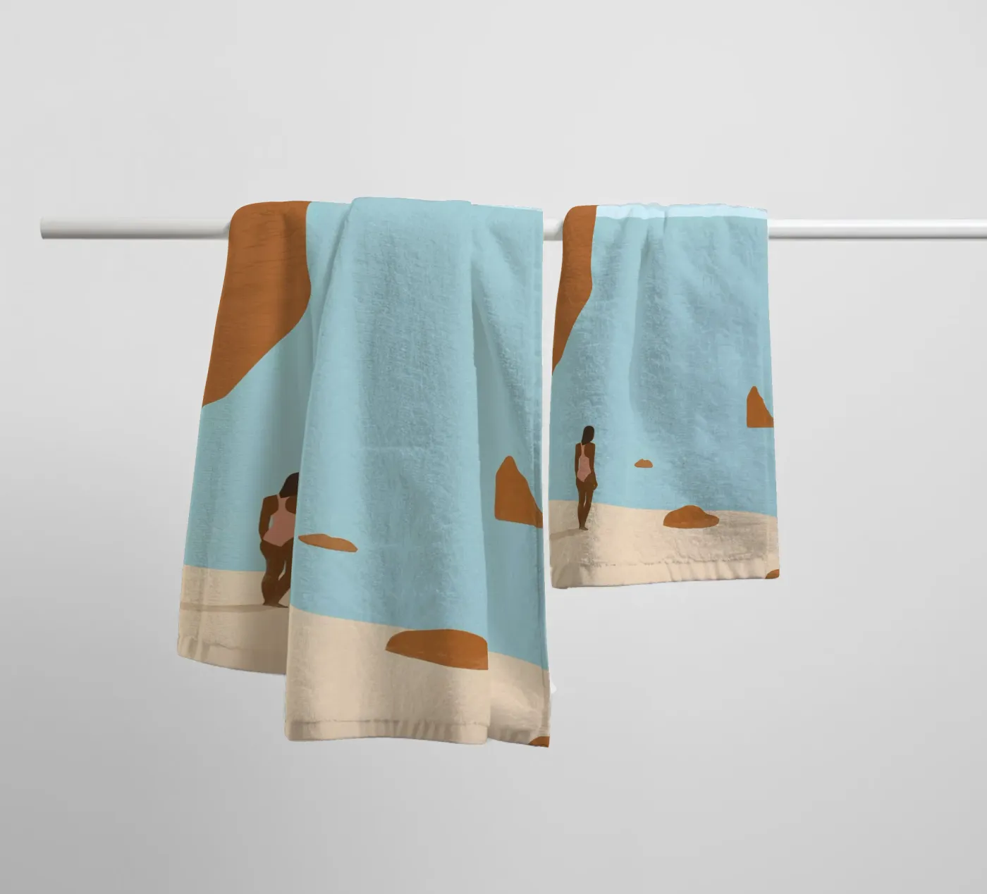 Rotskust badhanddoek van Katinka Reinke