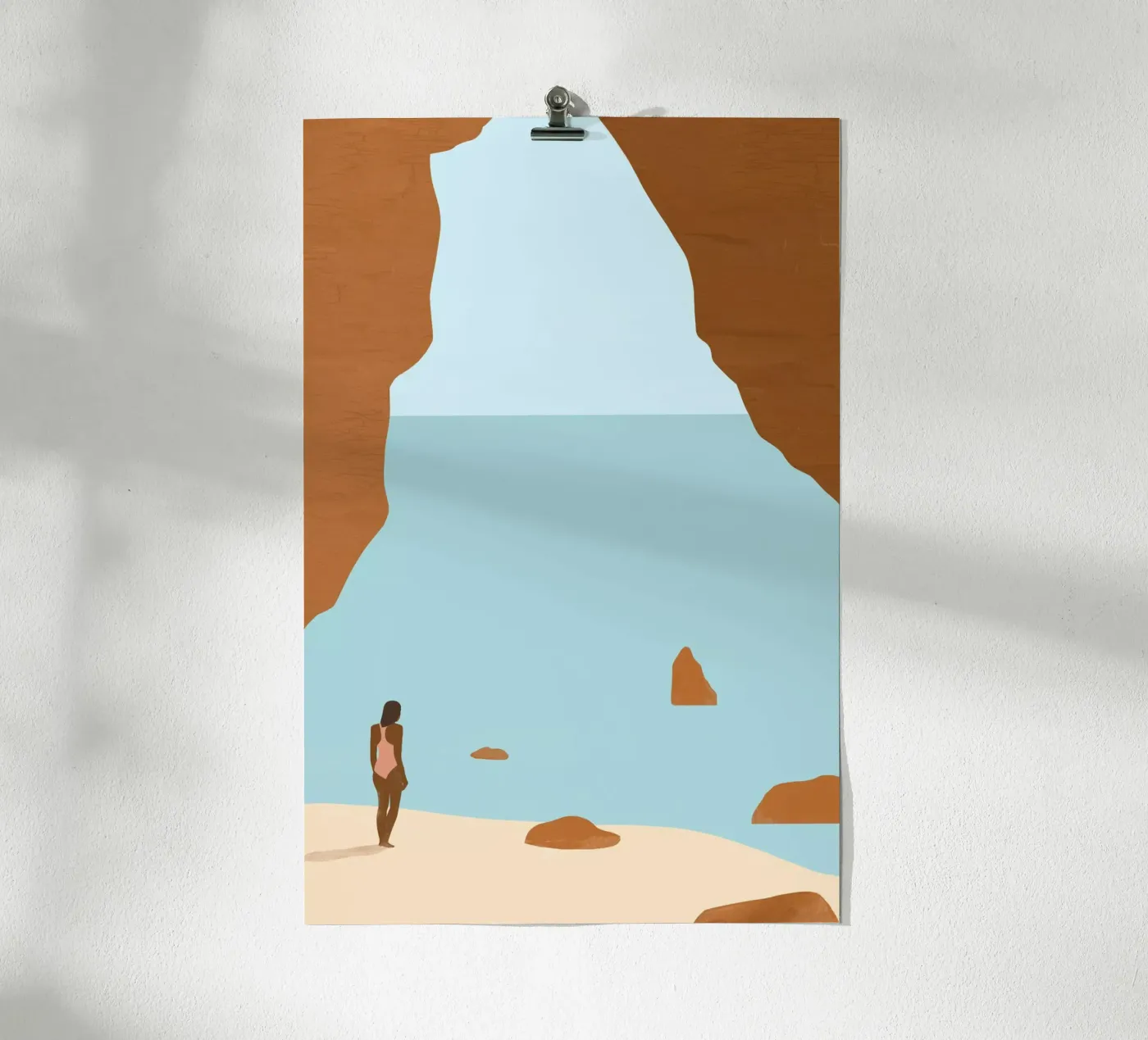 Felsenküste Poster von Katinka Reinke