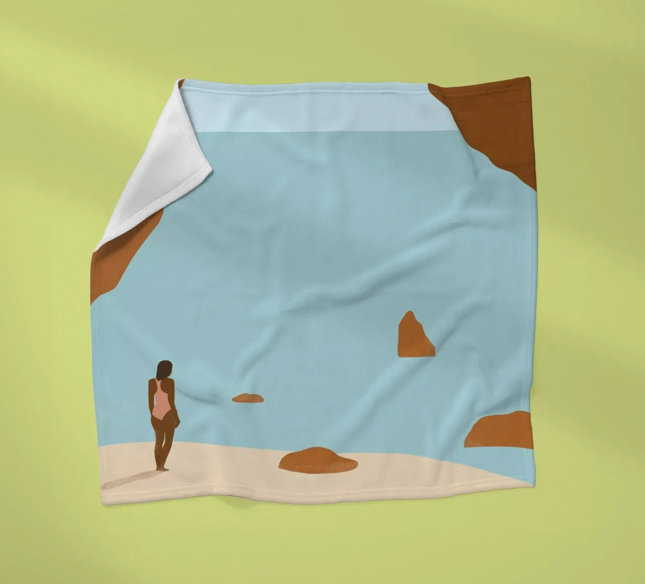 Rotskust fleecedeken van Katinka Reinke