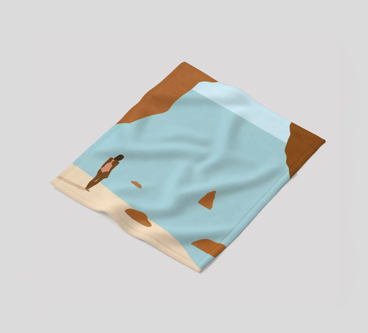 Rotskust fleecedeken van Katinka Reinke