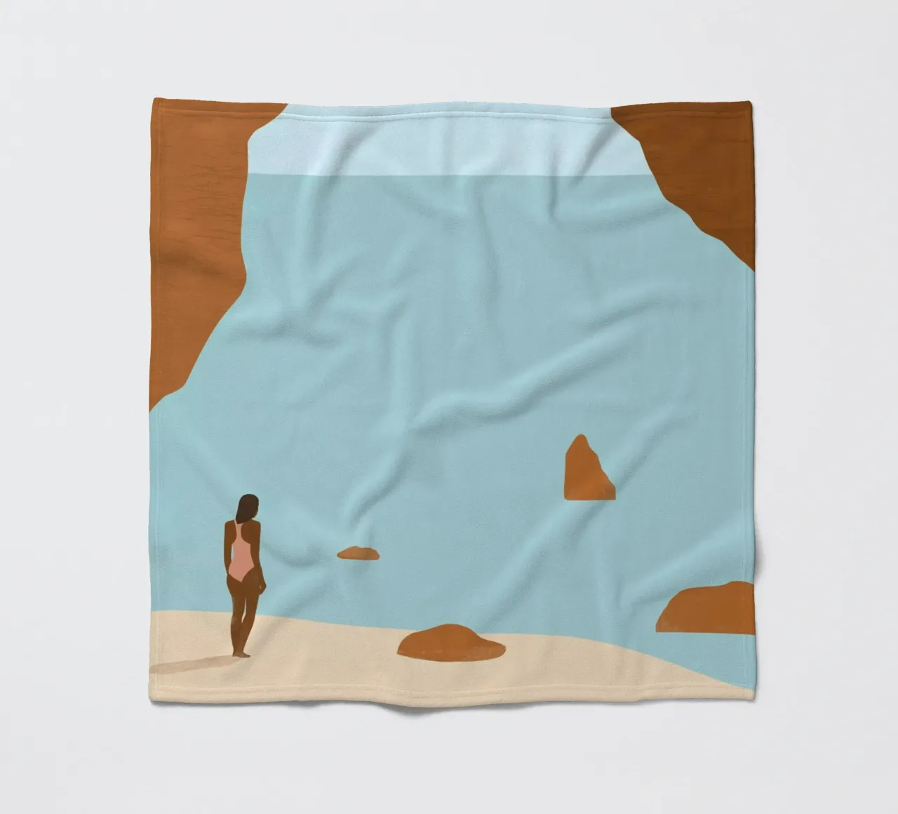 Rotskust fleecedeken van Katinka Reinke