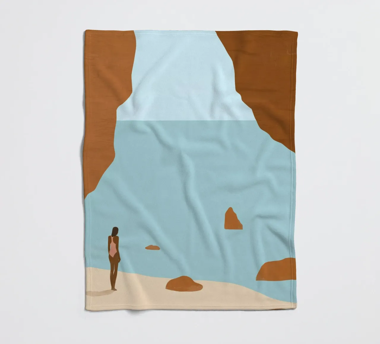 Rotskust fleecedeken van Katinka Reinke