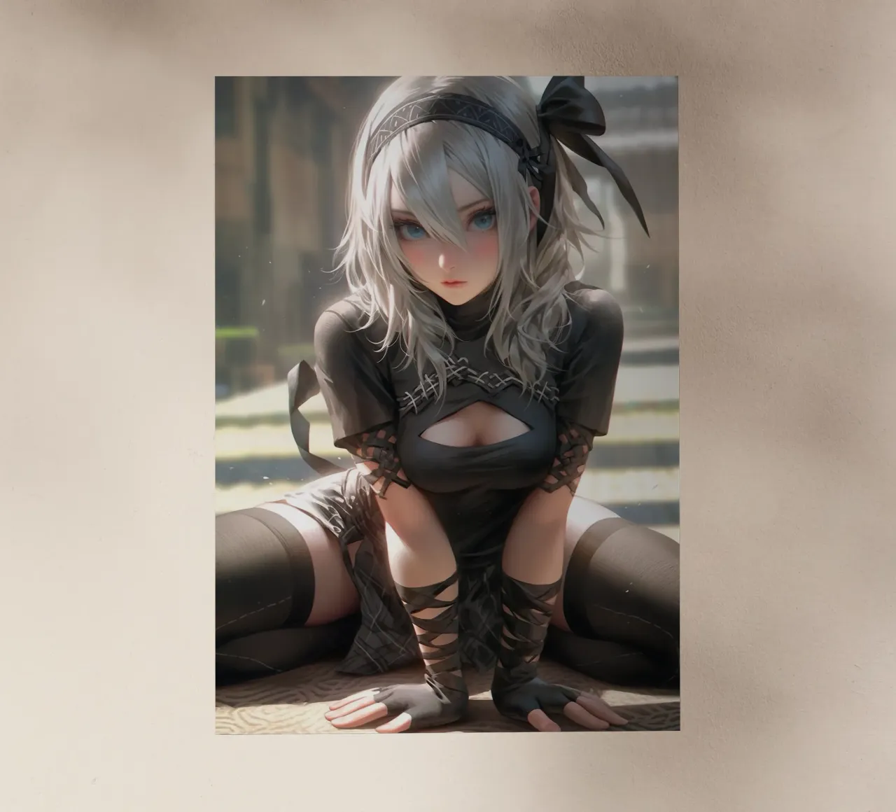 2B Nier Automata pellicola backlit da Fleur de Lys