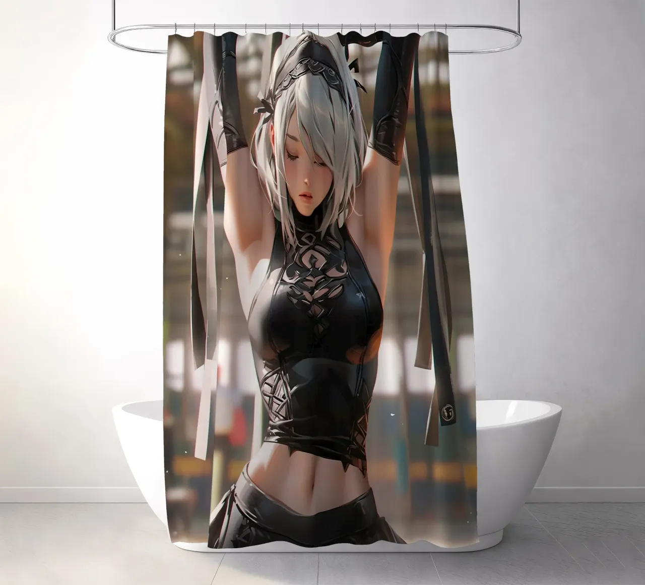 2B Nier Automata tenda da doccia da Fleur de Lys