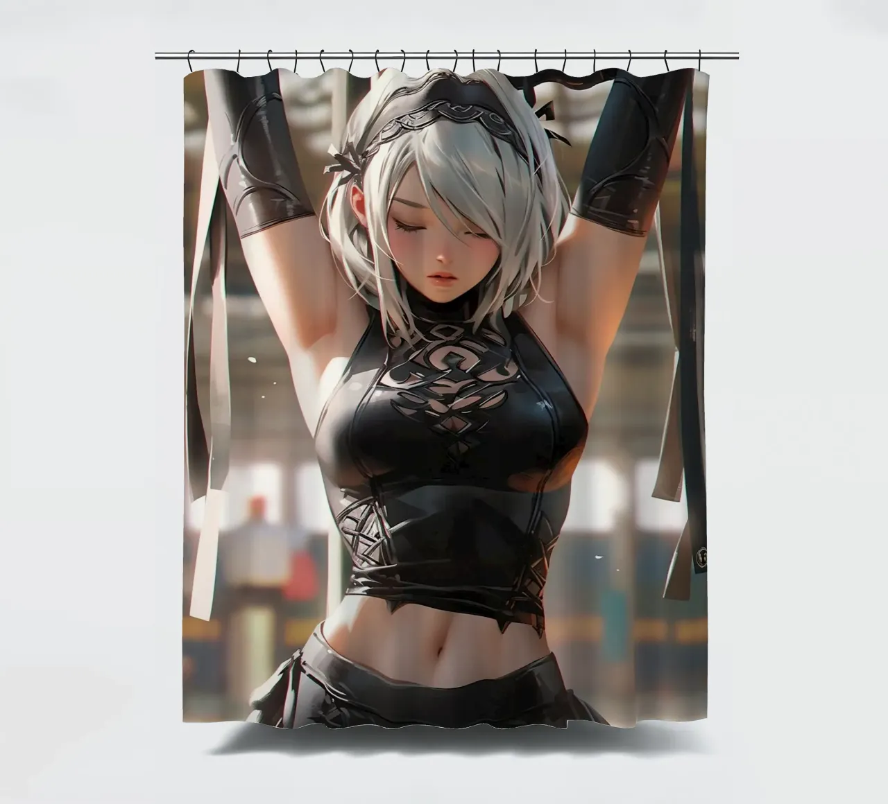 2B Nier Automata tenda da doccia da Fleur de Lys