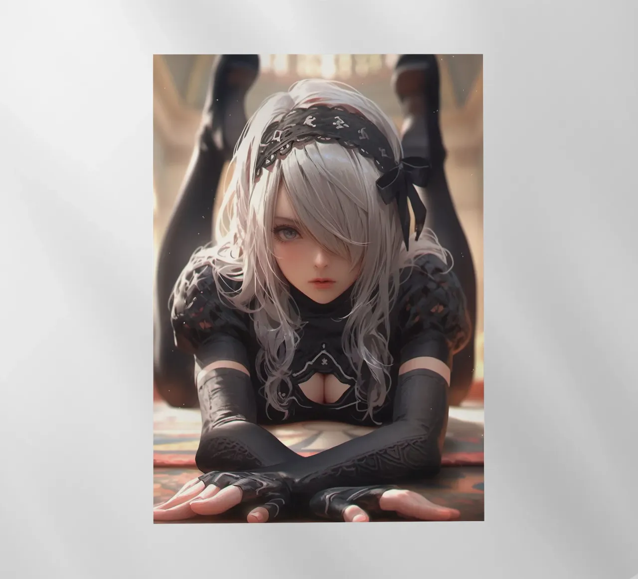 2B Nier Automata pellicola backlit da Fleur de Lys