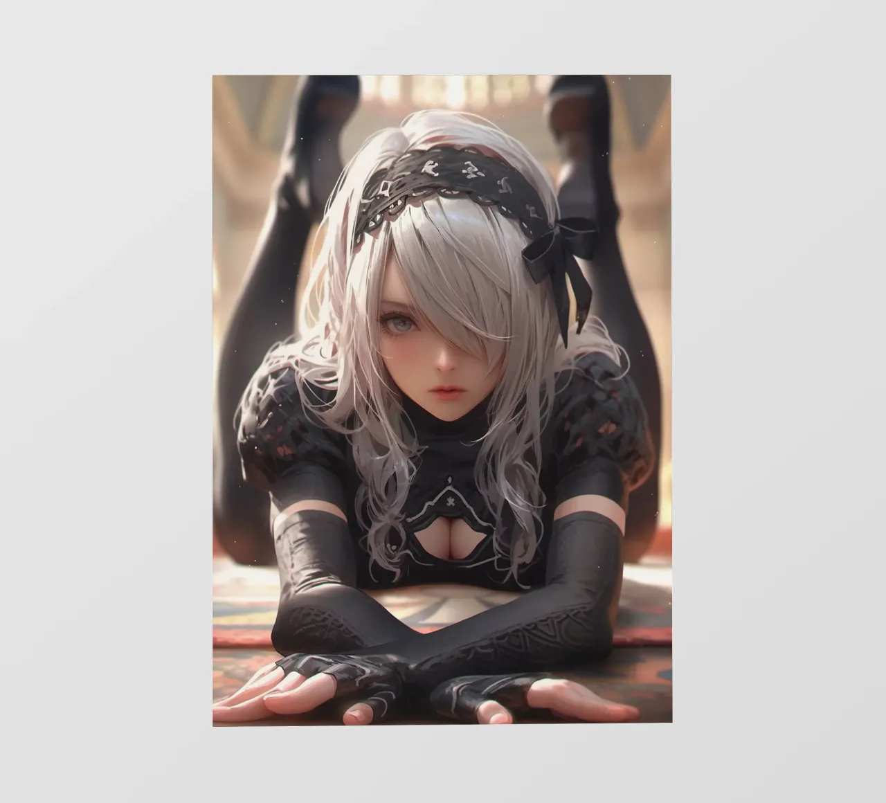 2B Nier Automata pellicola backlit da Fleur de Lys