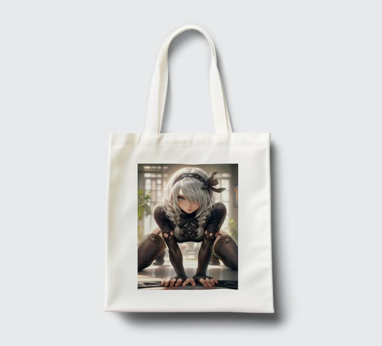 2B Nier Automata borsa in juta da Fleur de Lys