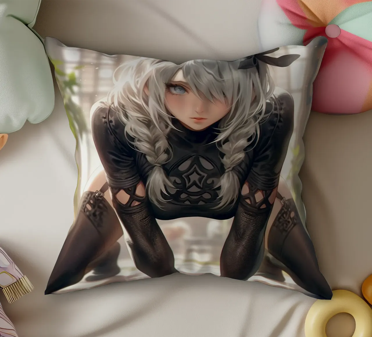 2B Nier Automata cuscino da Fleur de Lys