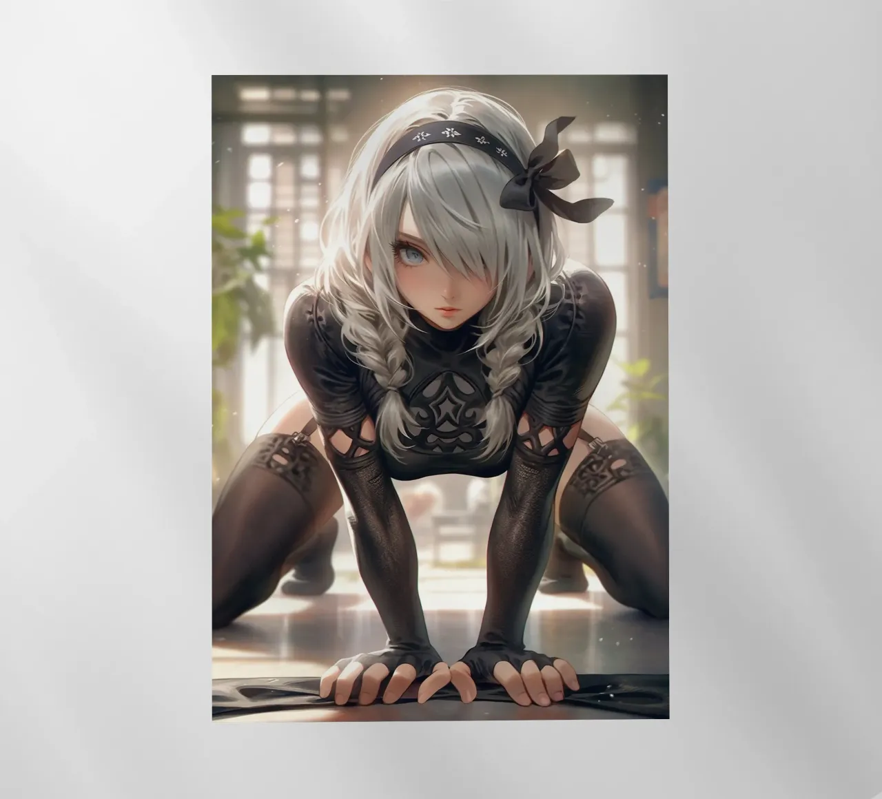 2B Nier Automata pellicola backlit da Fleur de Lys