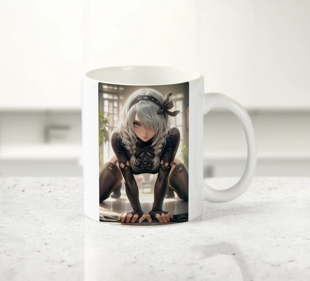 2B Nier Automata tazza in ceramica da Fleur de Lys