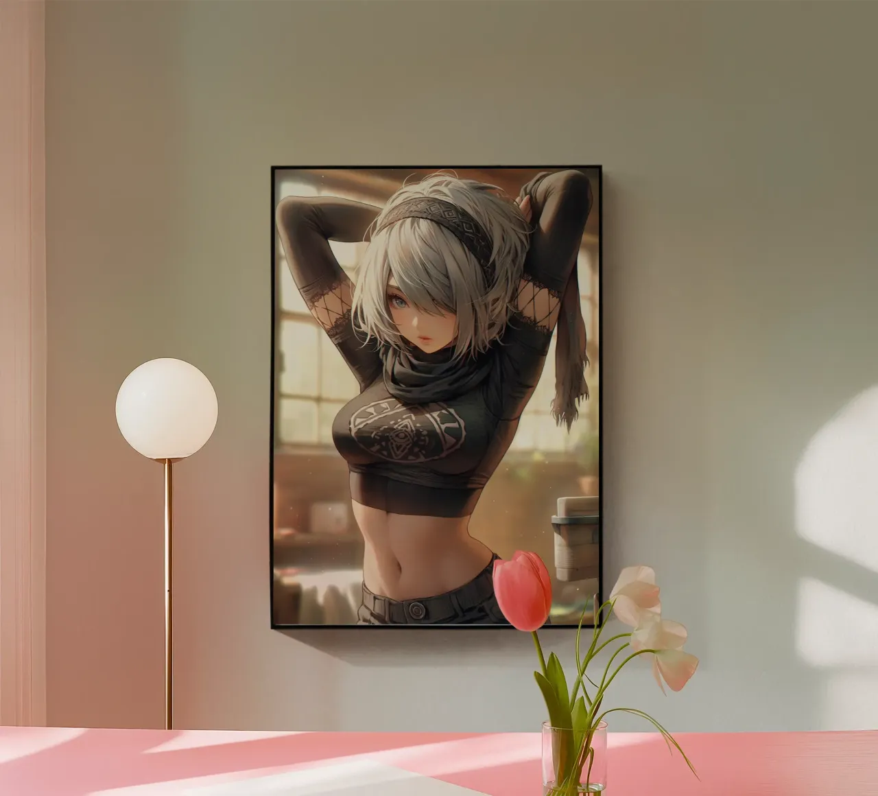 2B Nier Automata plexiglass da Fleur de Lys