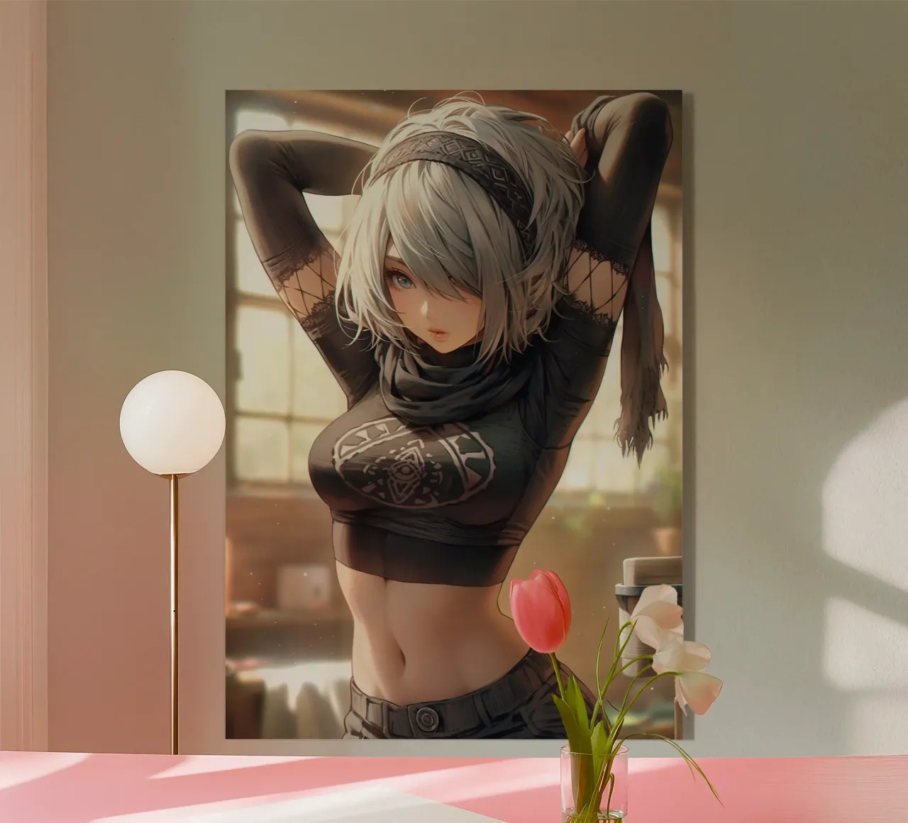 2B Nier Automata plexiglass da Fleur de Lys