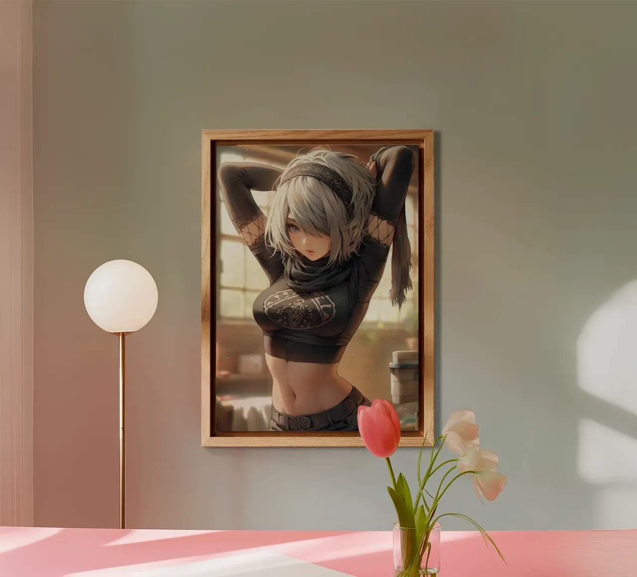 2B Nier Automata alluminio dibond da Fleur de Lys