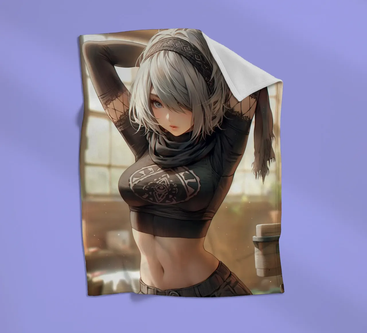 2B Nier Automata coperta in pile da Fleur de Lys