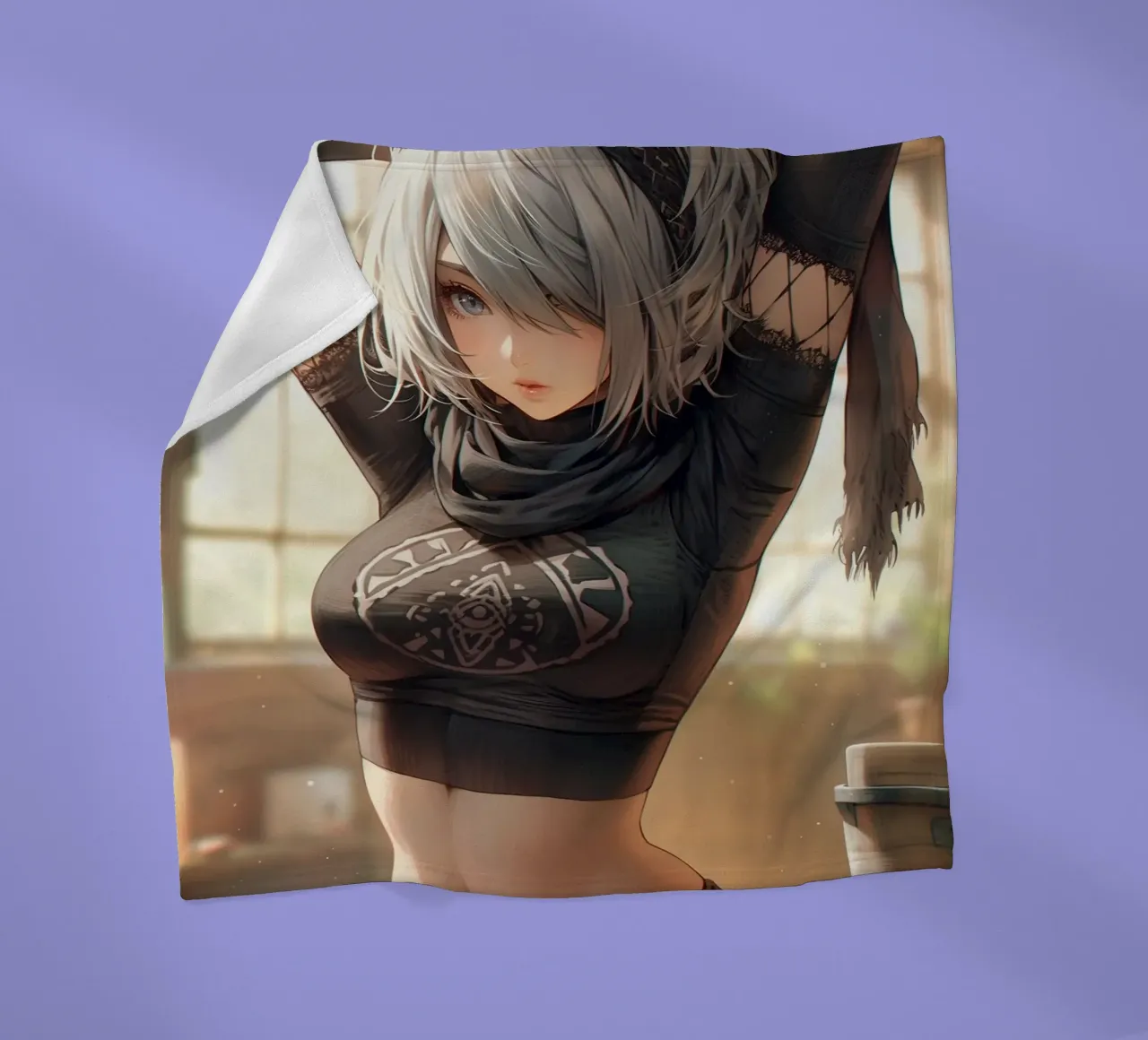 2B Nier Automata coperta in pile da Fleur de Lys