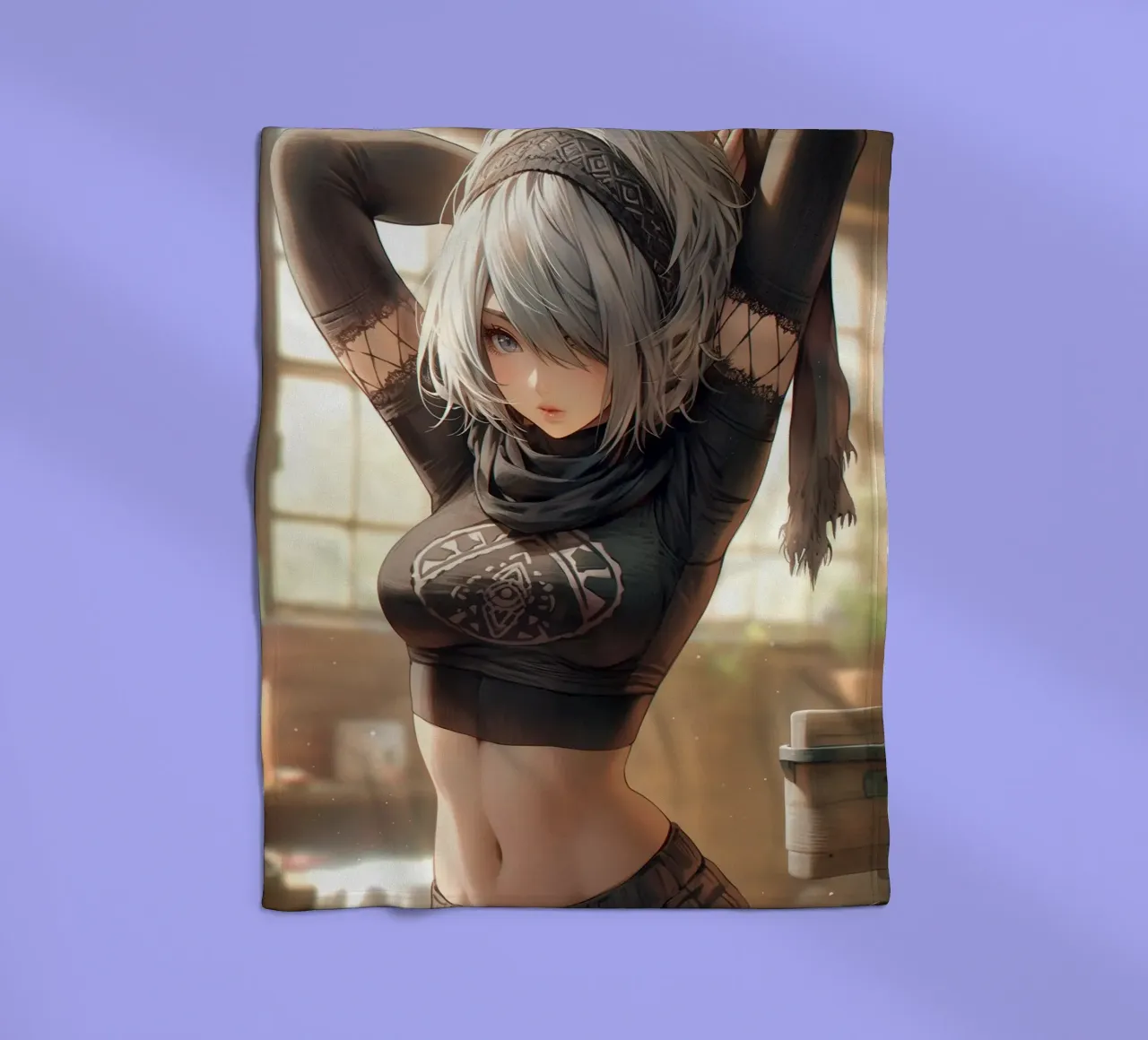 2B Nier Automata coperta in pile da Fleur de Lys