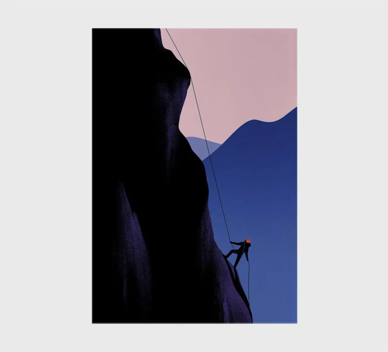 The Climb notebook by cosmos studio