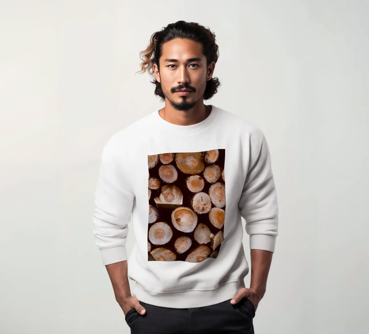 tronchi di legno felpa da Earthly Visions