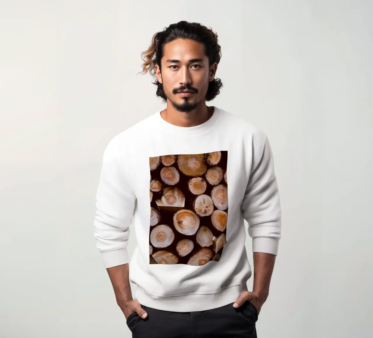 tronchi di legno felpa da Earthly Visions