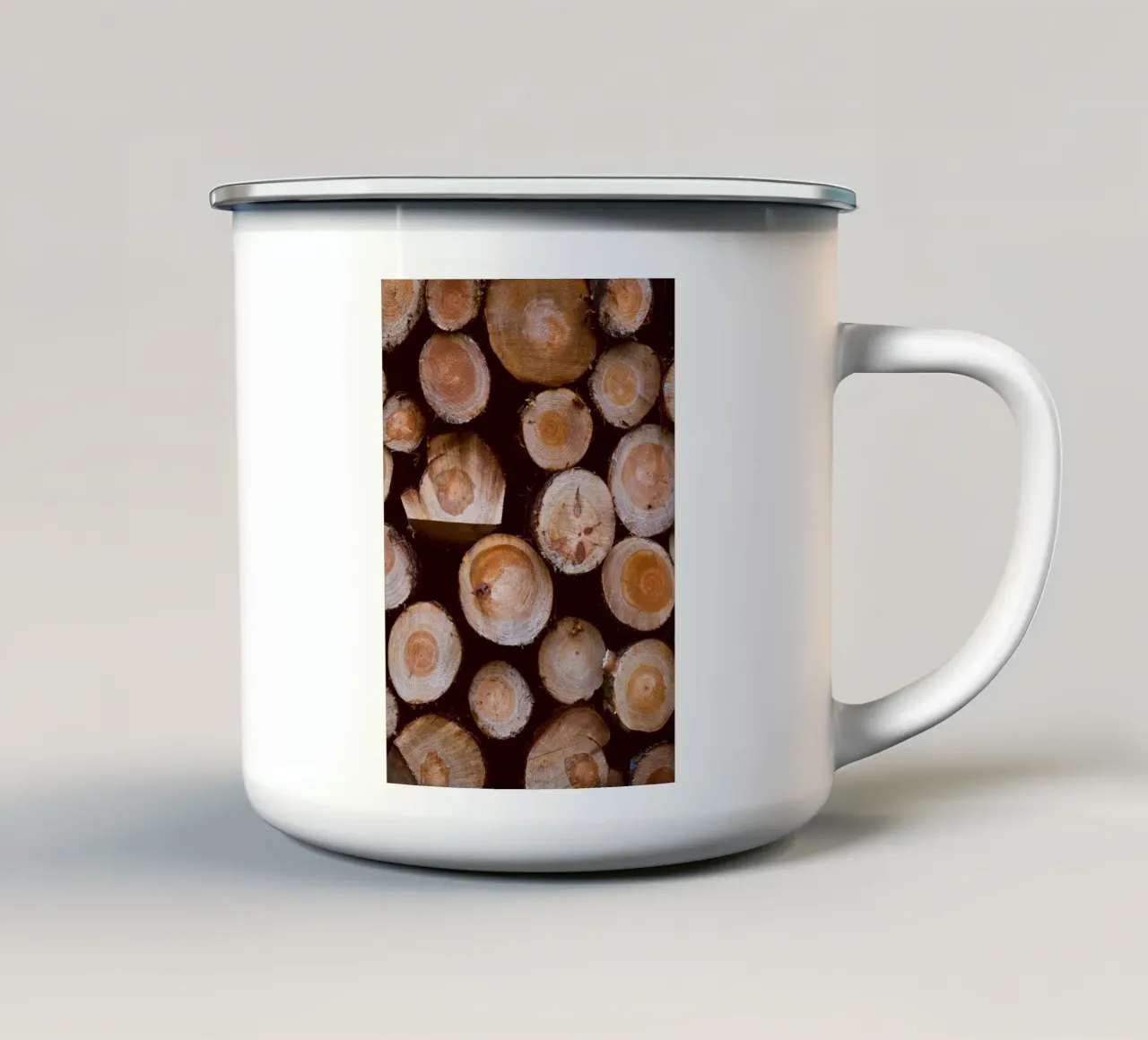 tronchi di legno tazza in smalto da Earthly Visions