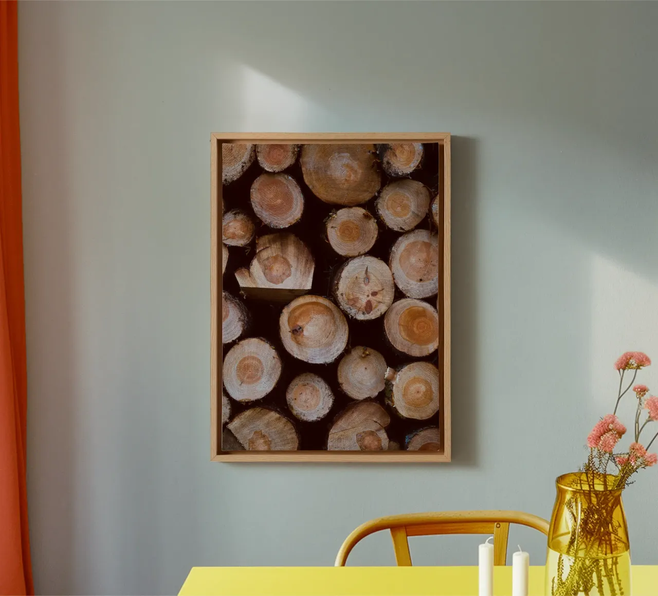 tronchi di legno tela con Cornice a cassetta da Earthly Visions