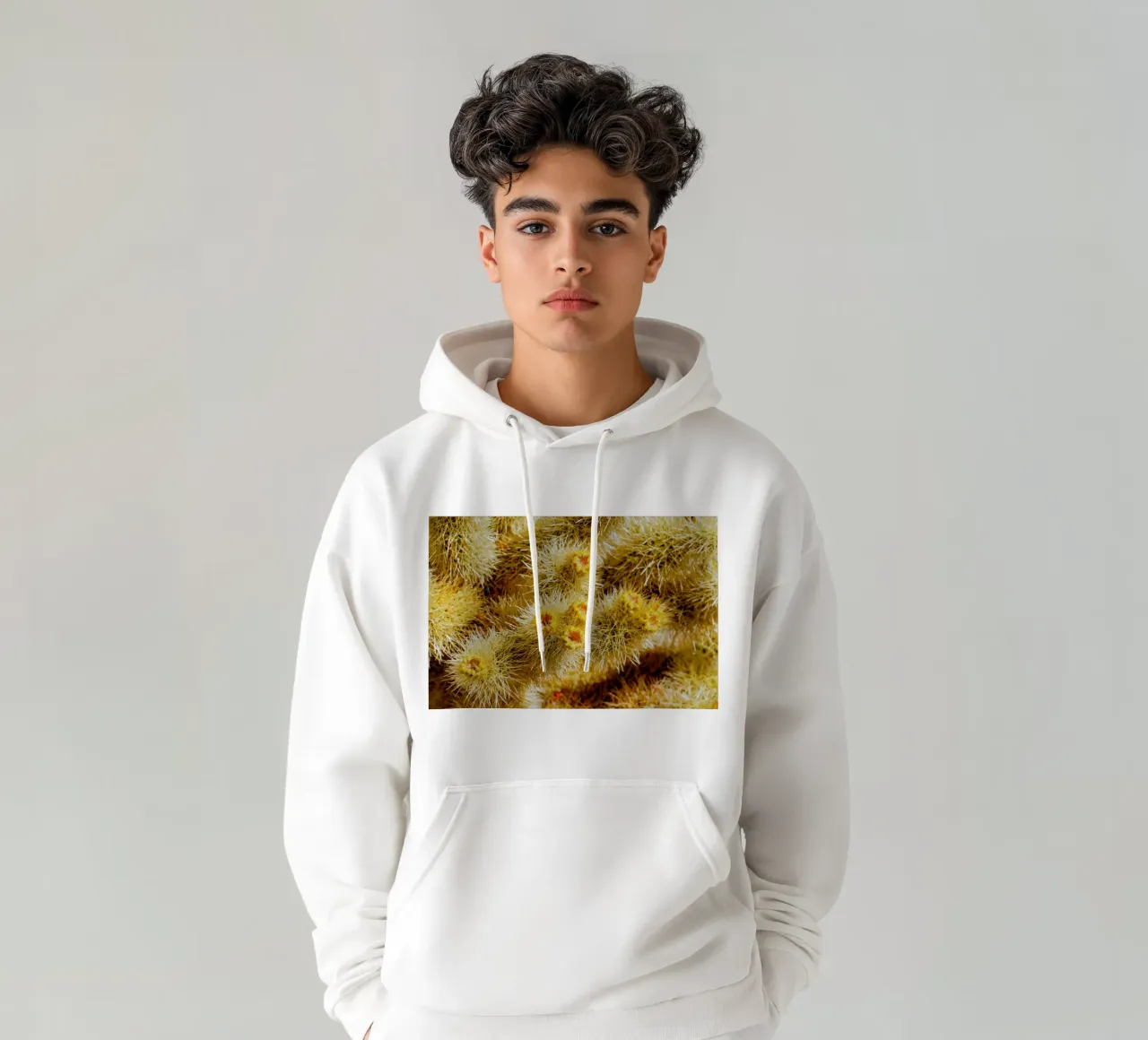 spine di cactus felpa con cappuccio da Earthly Visions