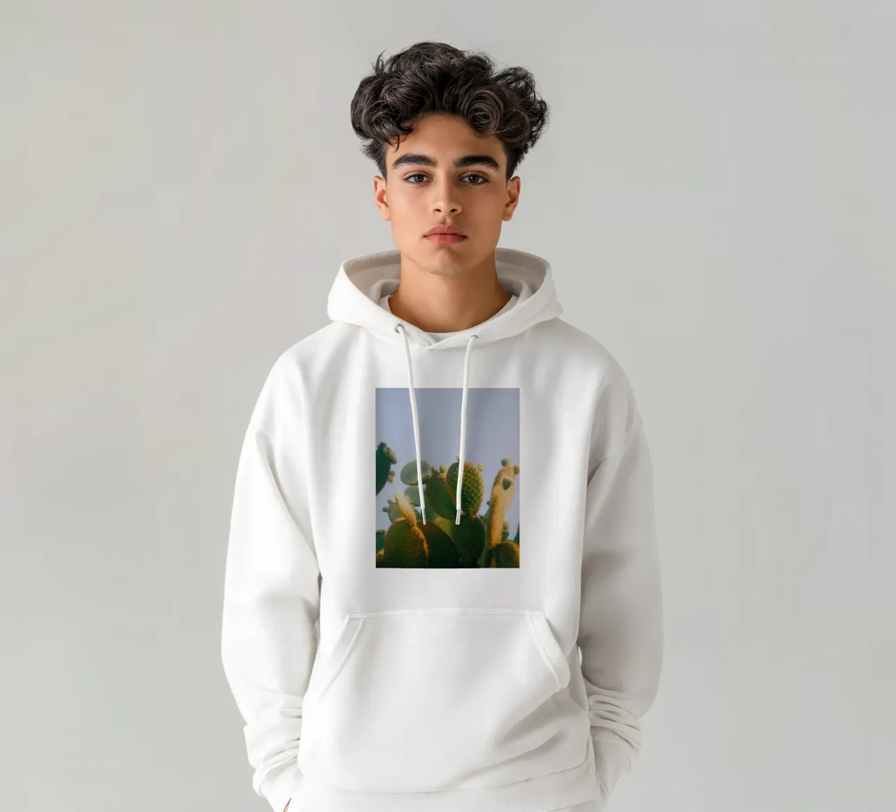 cactus fico d'India felpa con cappuccio da Earthly Visions