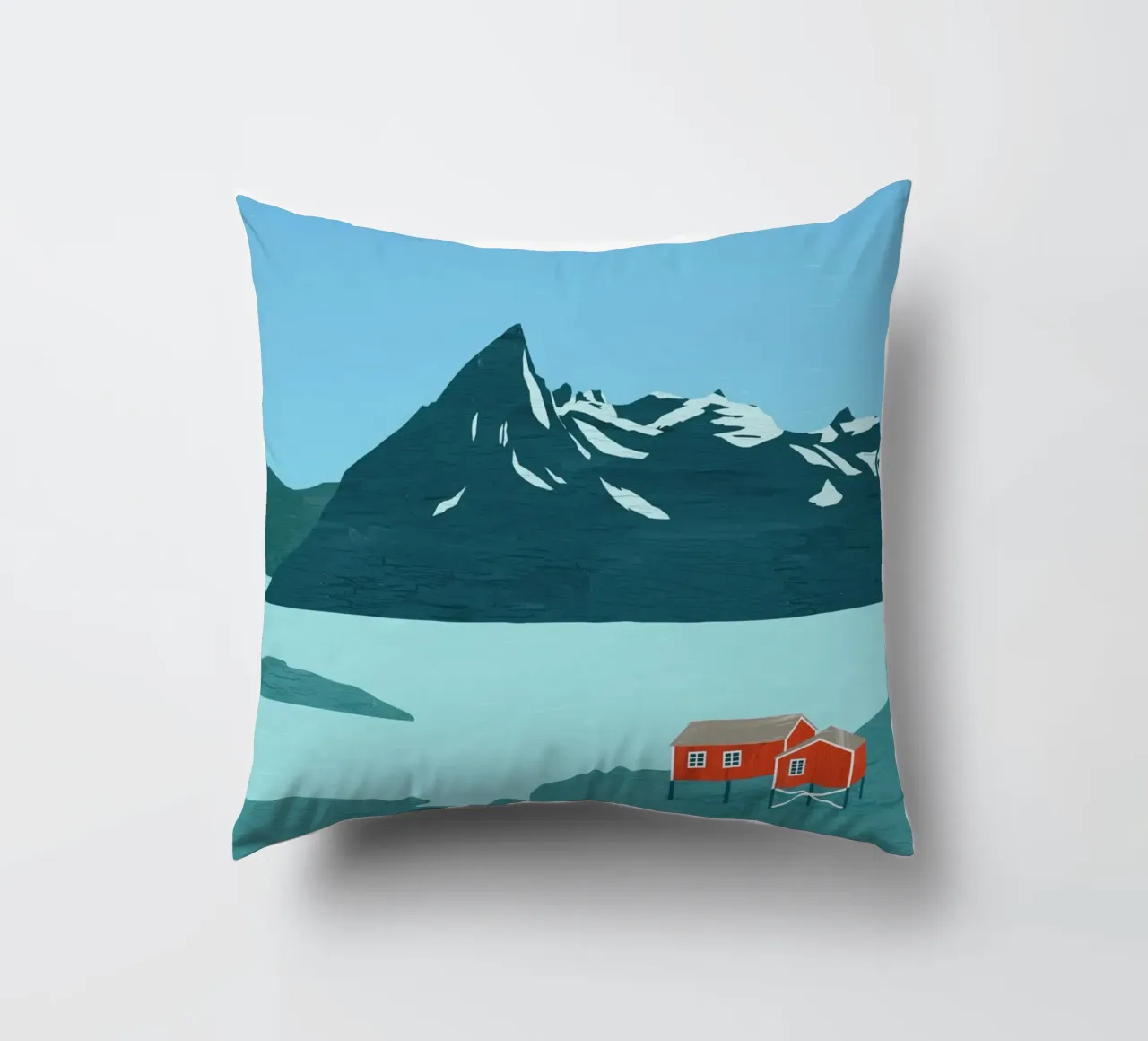 Paesaggio Norvegia cuscino da Katinka Reinke
