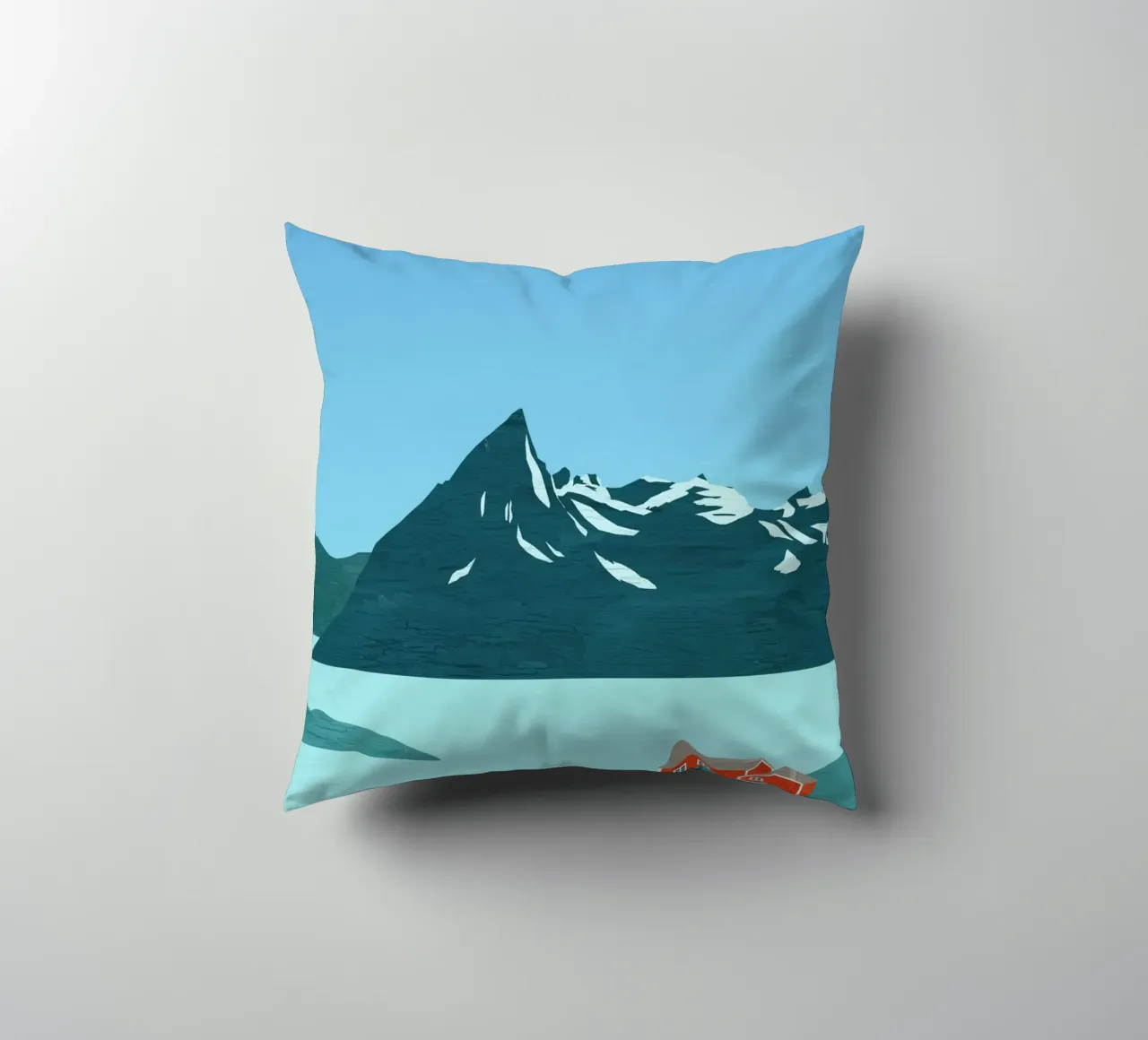 Paesaggio Norvegia cuscino da Katinka Reinke