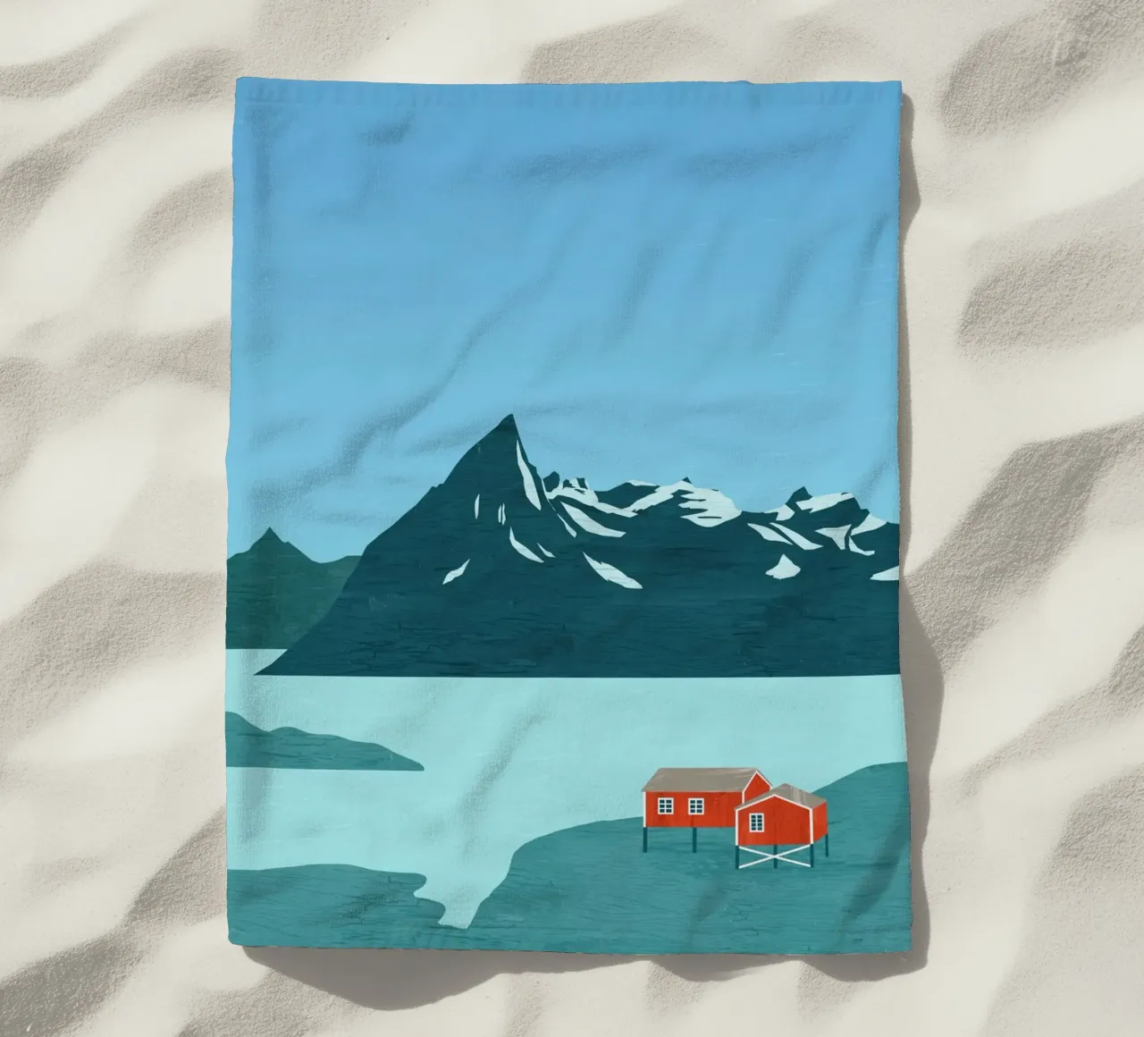 Paesaggio Norvegia telo mare da Katinka Reinke