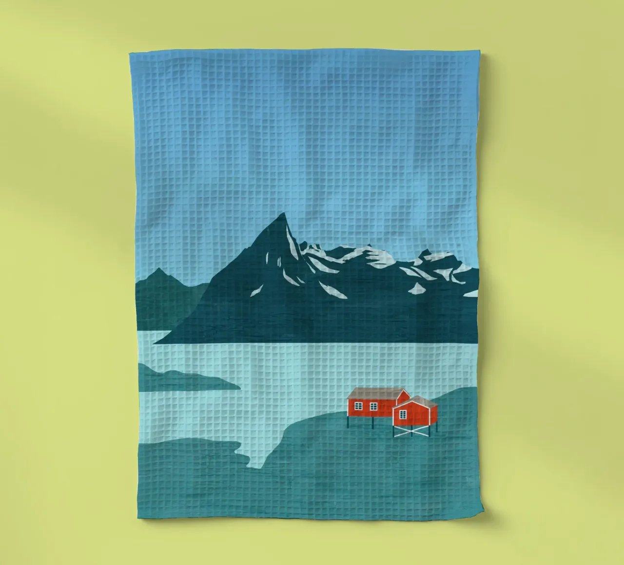 Paesaggio Norvegia canovaccio da cucina da Katinka Reinke