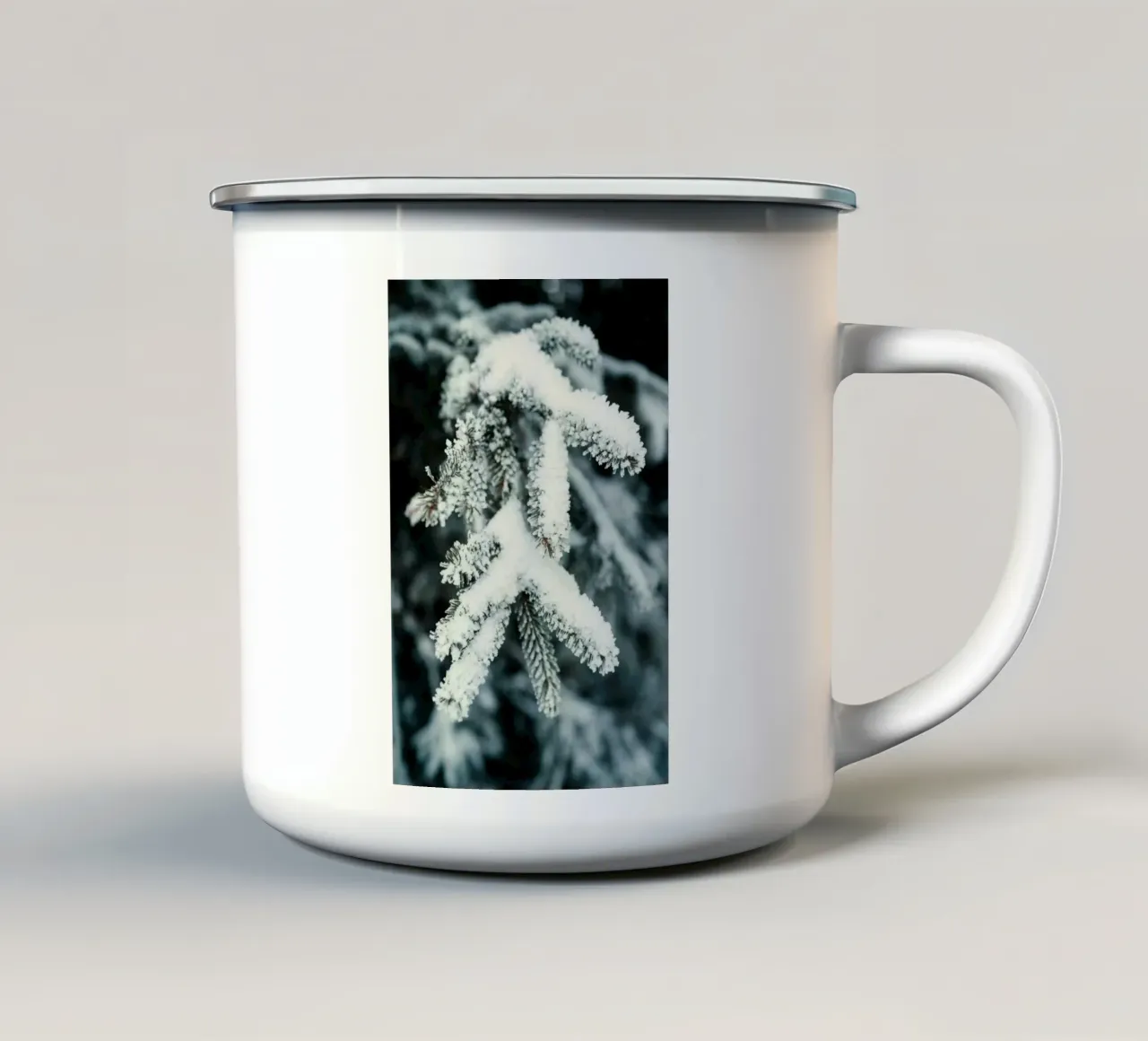 ramo neve tazza in smalto da Earthly Visions