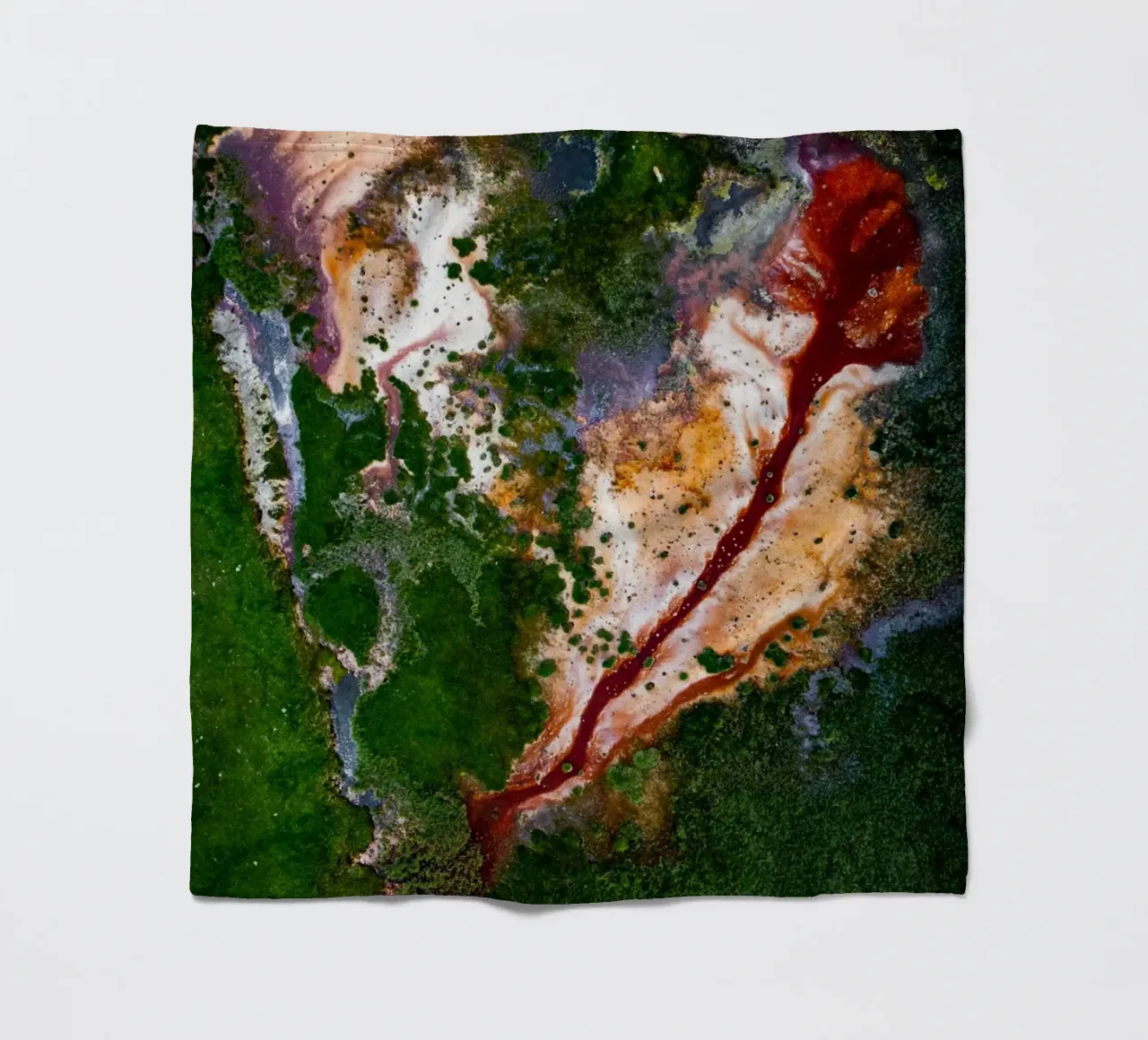 Luftaufnahme Landschaft Fleecedecke von Earthly Visions